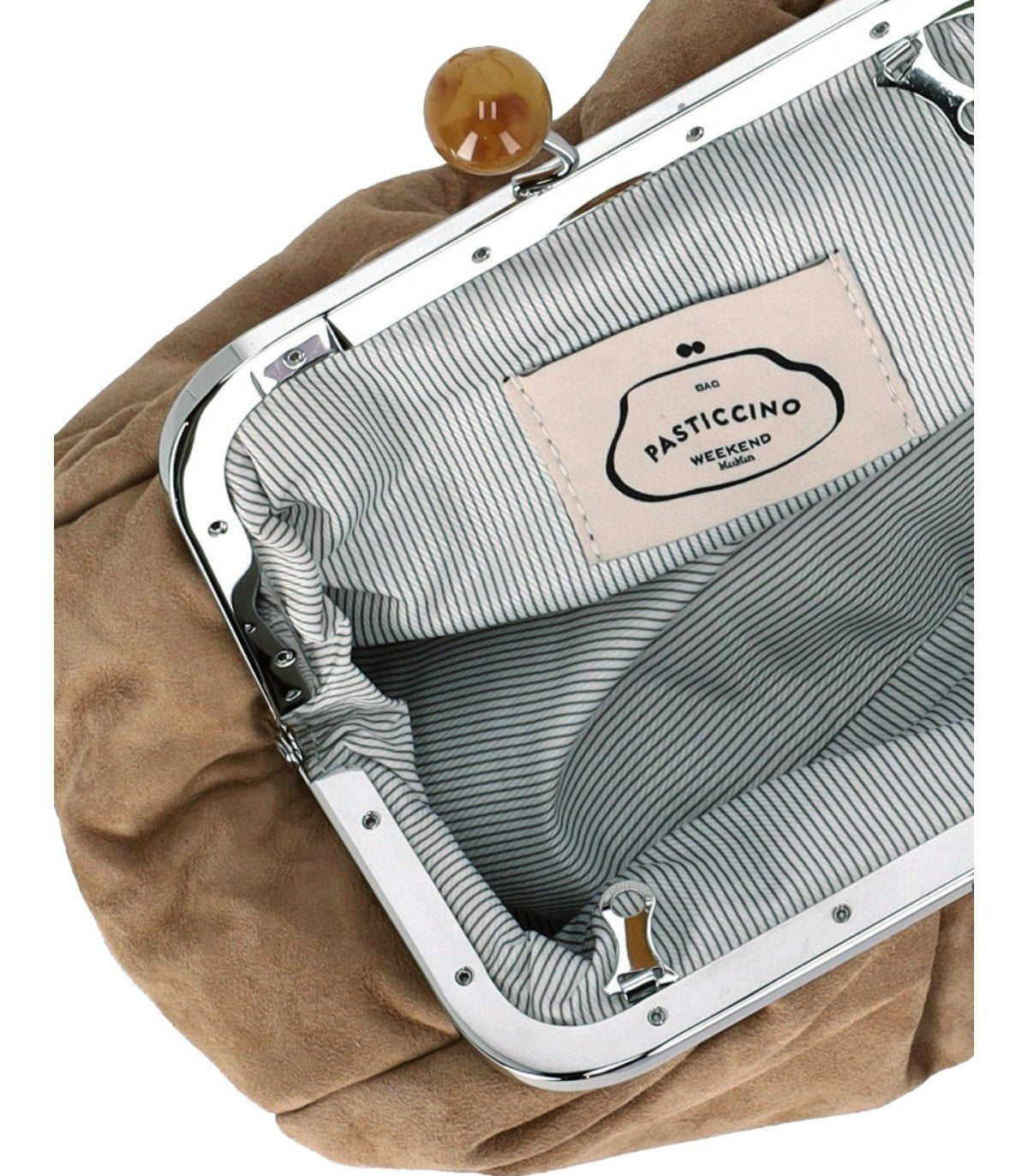 MAX MARA WEEKEND PASTICCINO VALOIS SMALL SAND CLUTCH