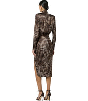 ROBE IMPRIMÉ ALLIGATOR MARRONE ELISABETTA FRANCHI