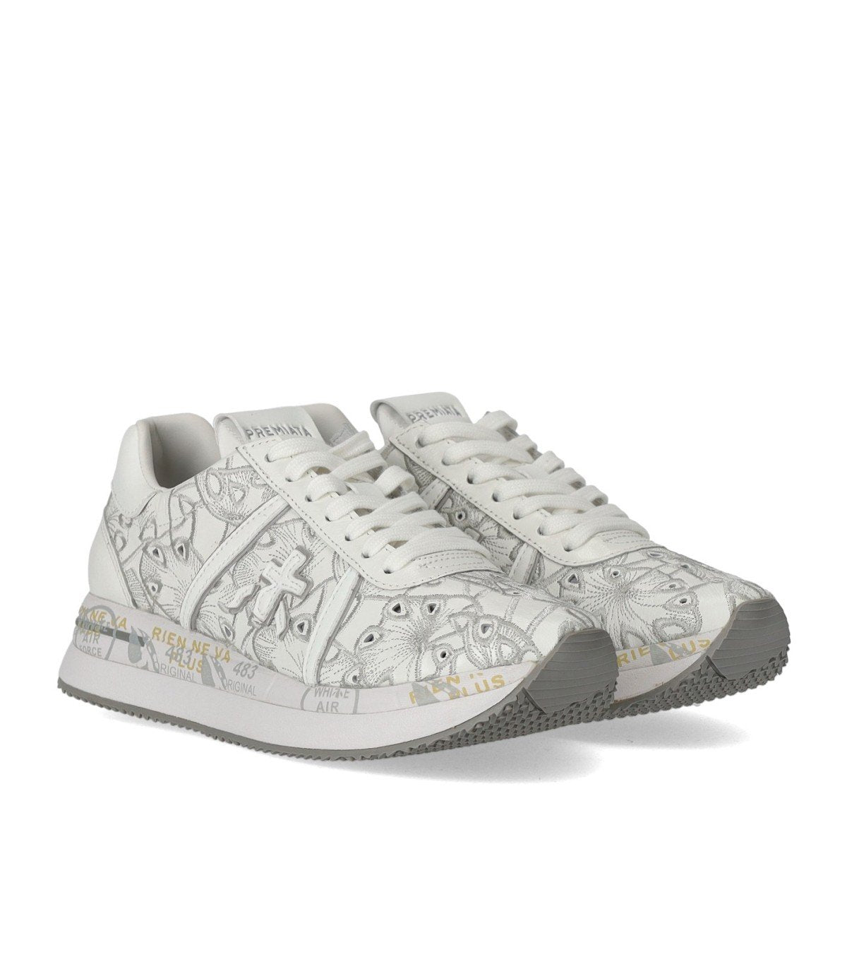 スニーカー PREMIATA Women Sneakers CONNY VAR 7364 White PREMIATA CONNY 7364 SNEAKER – FerrarisBoutique