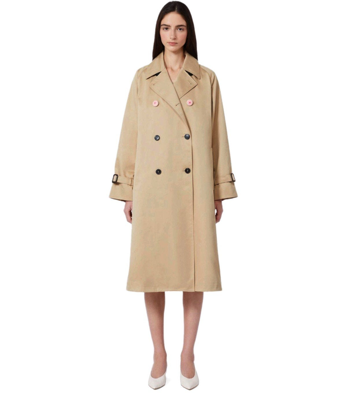 MAX MARA WEEKEND NINFA BEIGE TRENCH COAT