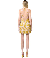 ELISABETTA FRANCHI CURRY QUARZO SLEEVELESS DRESS