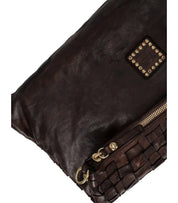 CAMPOMAGGI CARLA L DUNKELBRAUNE SCHULTERTASCHE