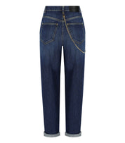 ELISABETTA FRANCHI BLUE JEANS WITH CHAIN