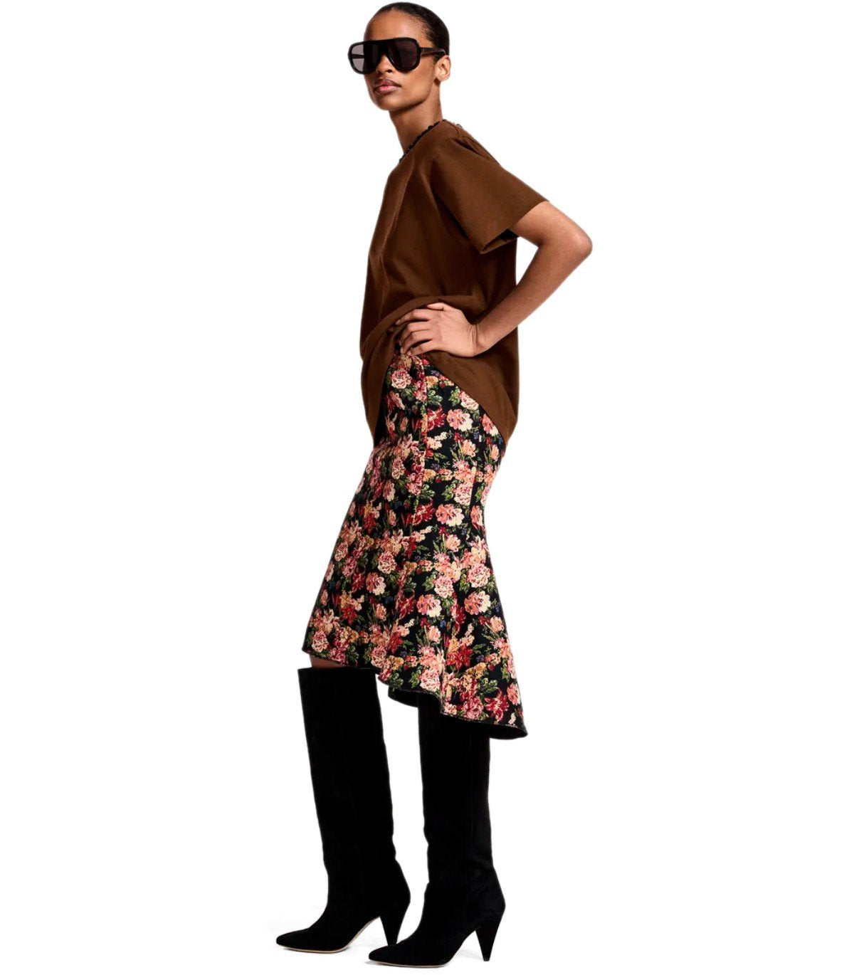 ESSENTIEL ANTWERP KARDINAL BRAUNES T-SHIRT