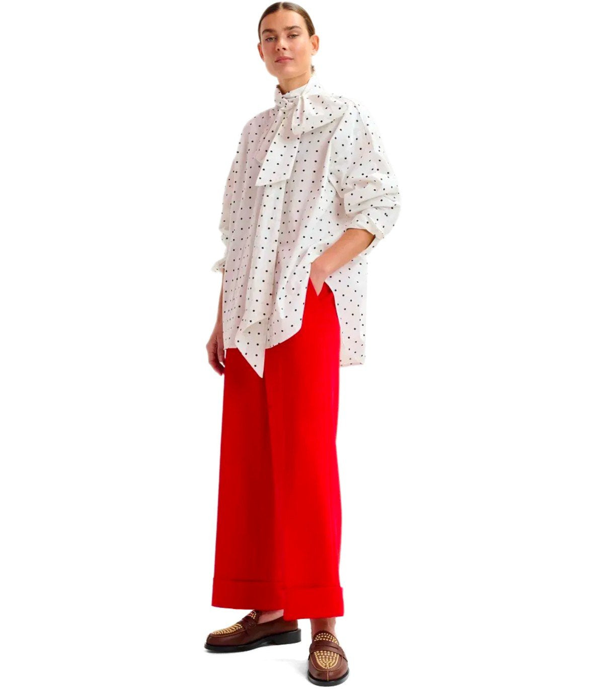 ESSENTIEL ANTWERP IMOVERIT WHITE SHIRT