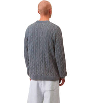 CARHARTT WIP CARTER COZY BLUE CREWNECK SWEATER