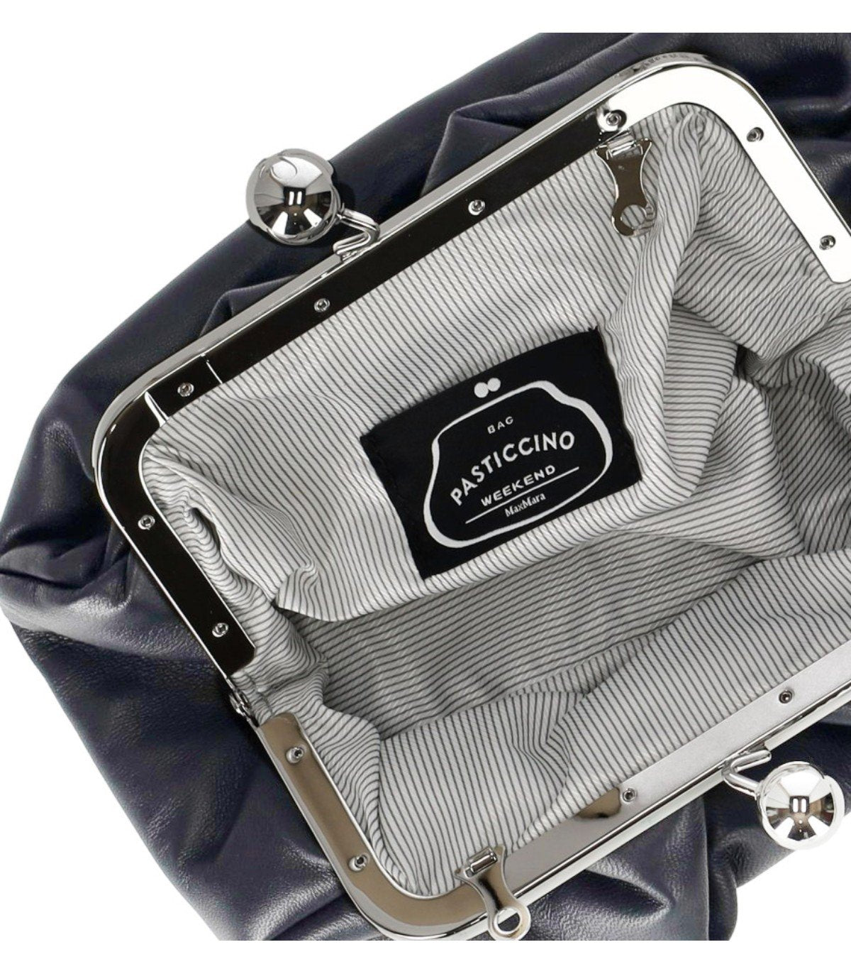 MAX MARA WEEKEND PASTICCINO PRATI SMALL NAVY BLUE CLUTCH