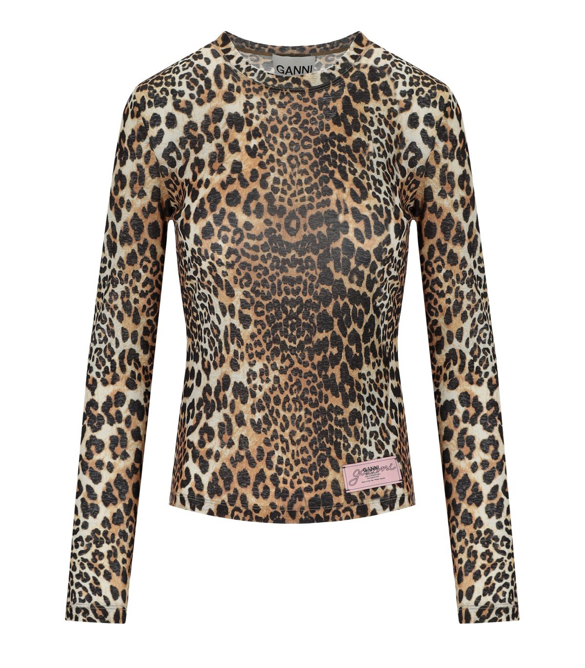 GANNI ANIMAL PRINT TOP
