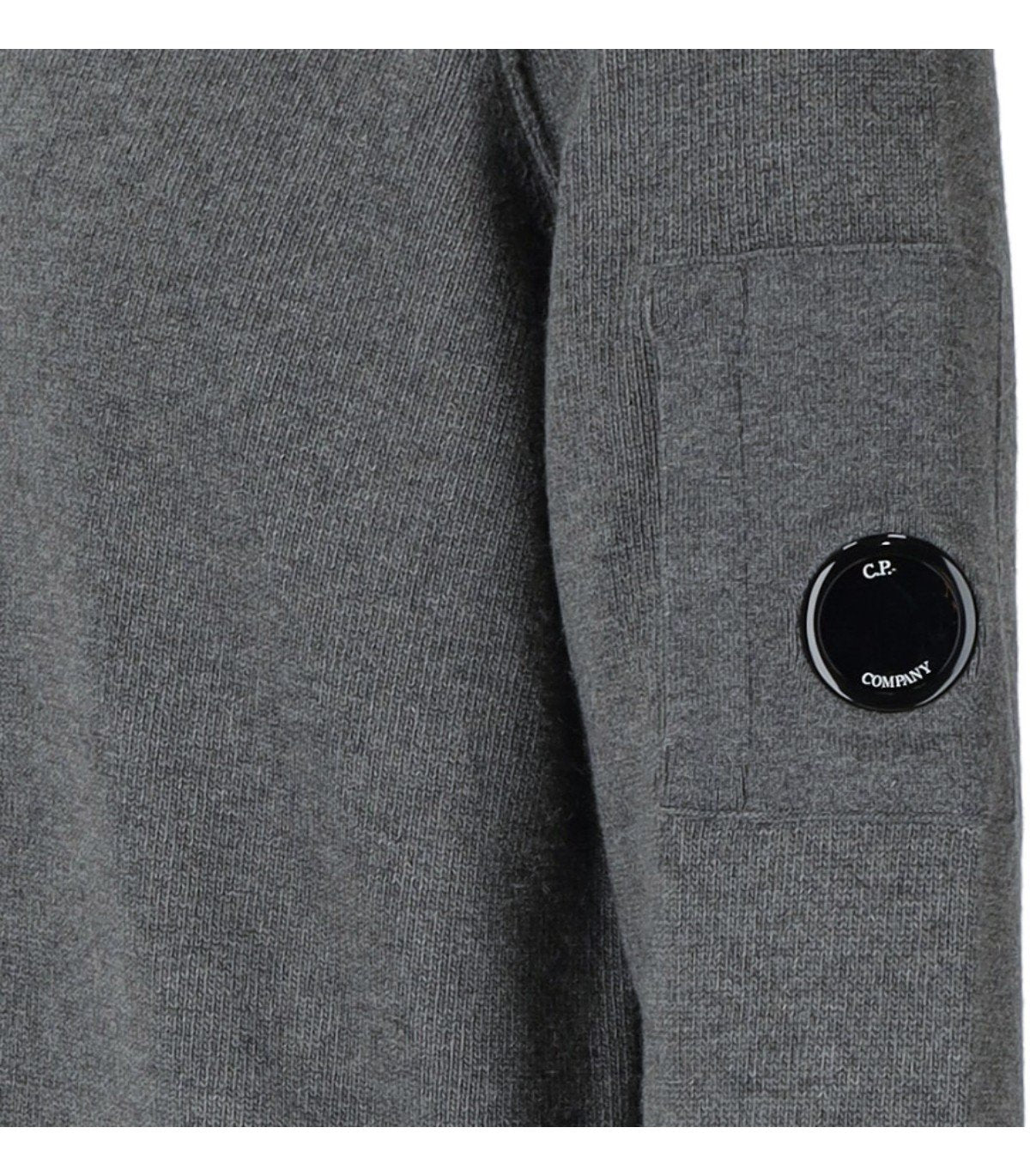 C.P. COMPANY GRS GUNMETAL TURTLENECK SWEATER