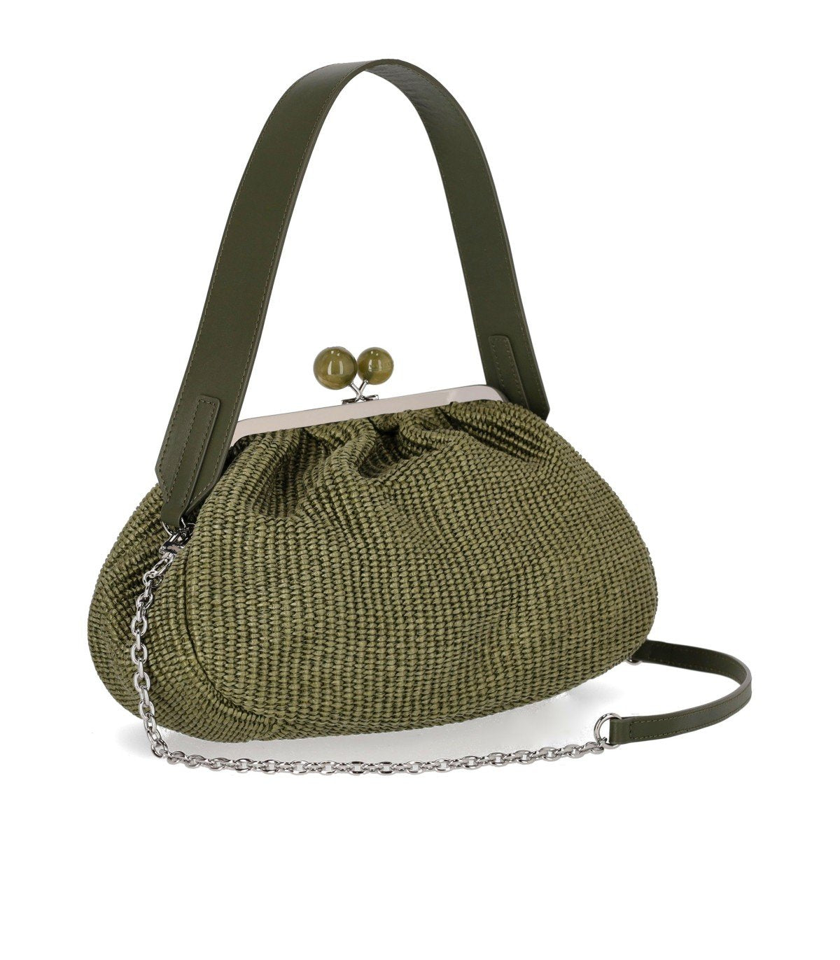 MAX MARA WEEKEND PASTICCINO FORTUNA MEDIUM KHAKI CLUTCH