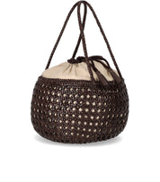 DRAGON DIFFUSION JUVENTUS BROWN HANDBAG