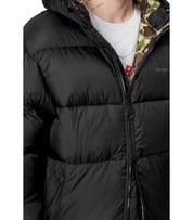 CARHARTT WIP TORONTO CAMO DUCK BLACK HOODED PADDED JACKET