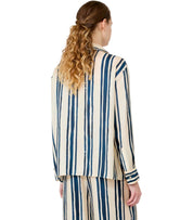 CAMICIA CORONA A RIGHE BLU BIANCO MAX MARA WEEKEND