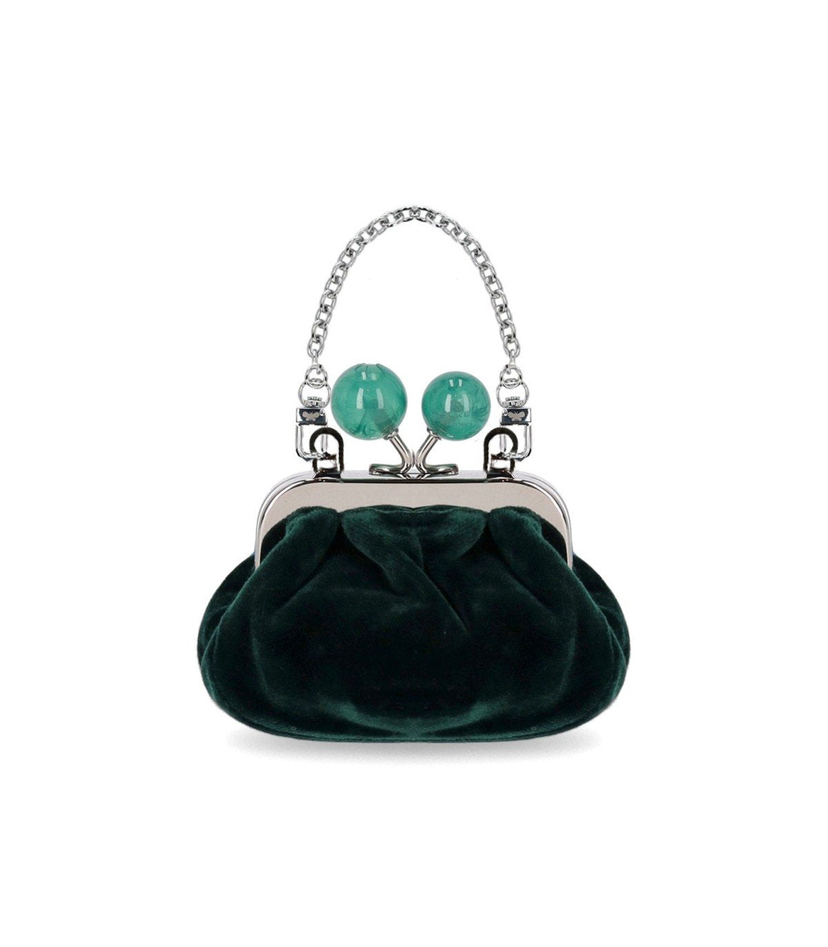 CLUTCH PASTICCINO MINI NOCINO VERT MAX MARA WEEKEND