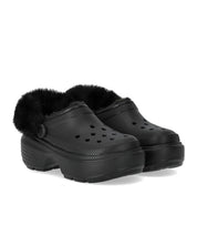 CLOG STOMP LINED NEGRO CROCS