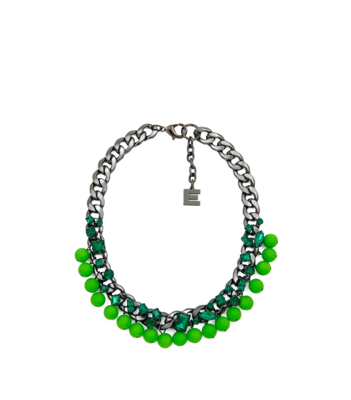 ESSENTIEL ANTWERP JECKI GREEN NECKLACE