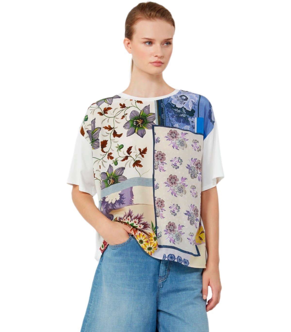 MAX MARA WEEKEND PAMPAS T-SHIRT MIT BLÜMEN