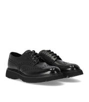 DOUCAL'S DERBY BLACK BROGUE LACE-UP SHOE