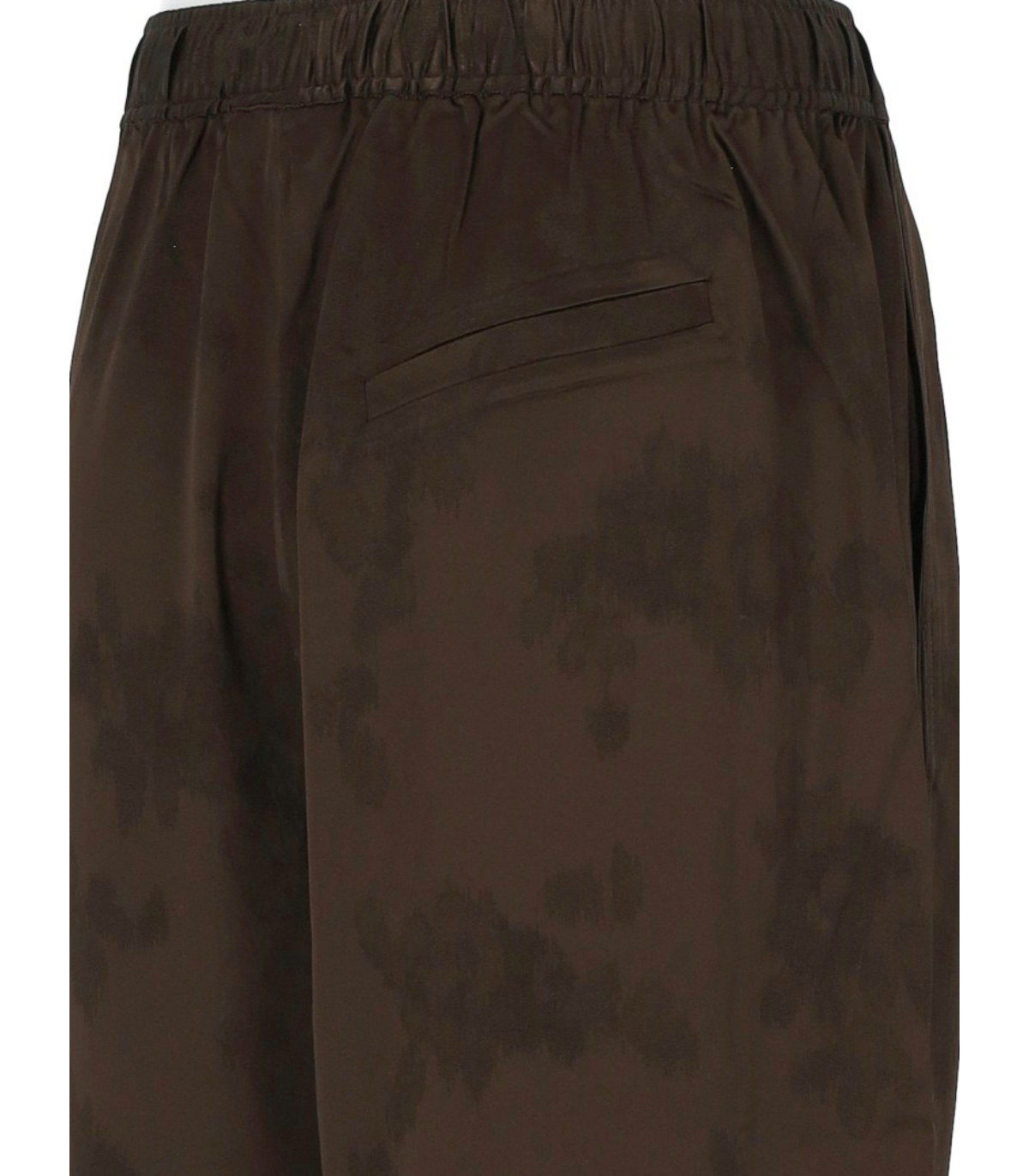 GANNI SATIN BROWN TROUSERS