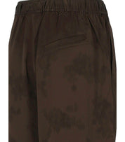 GANNI SATIN BROWN TROUSERS