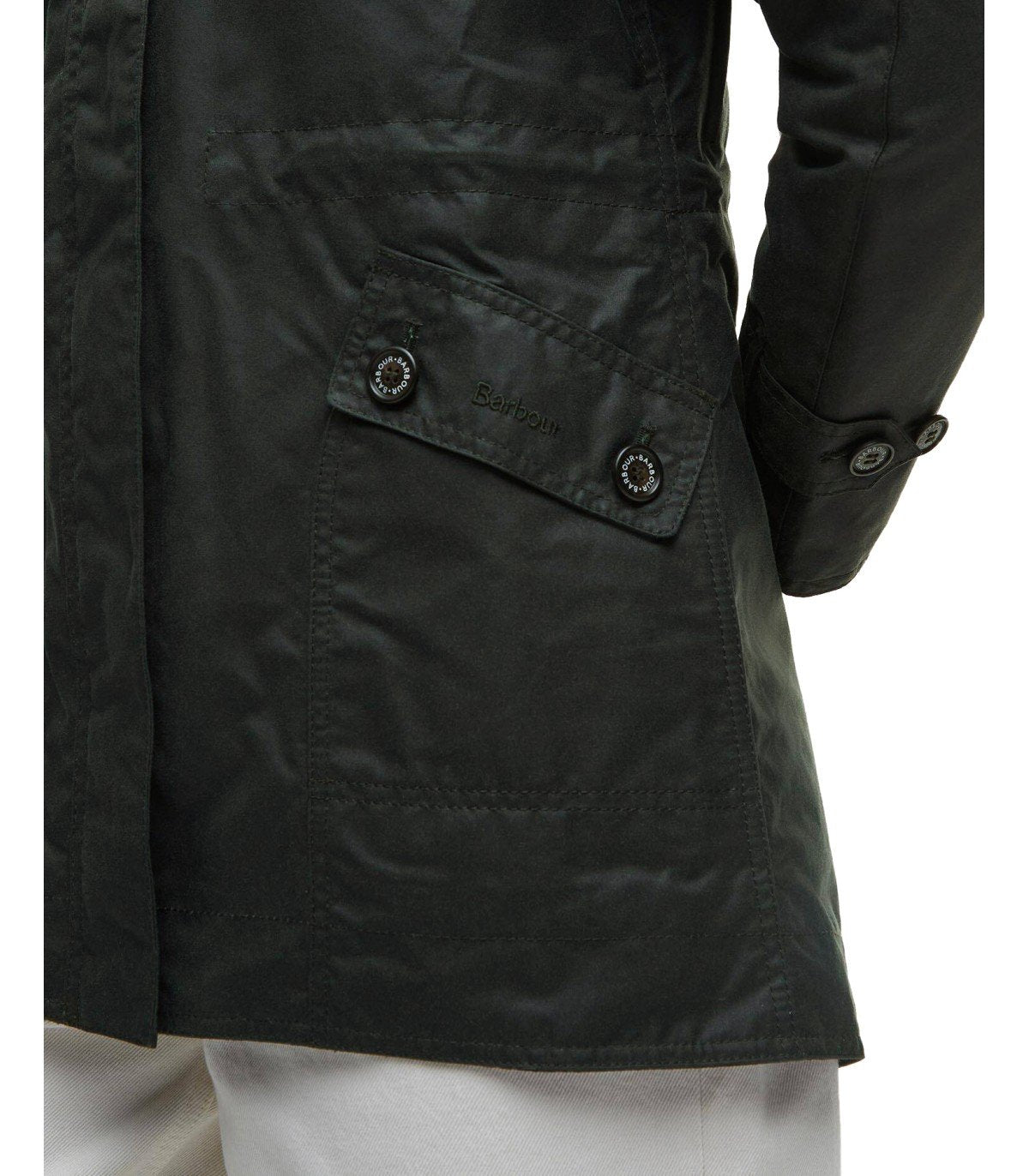 GIACCA CON CAPPUCCIO CANNICH WAX VERDE BARBOUR