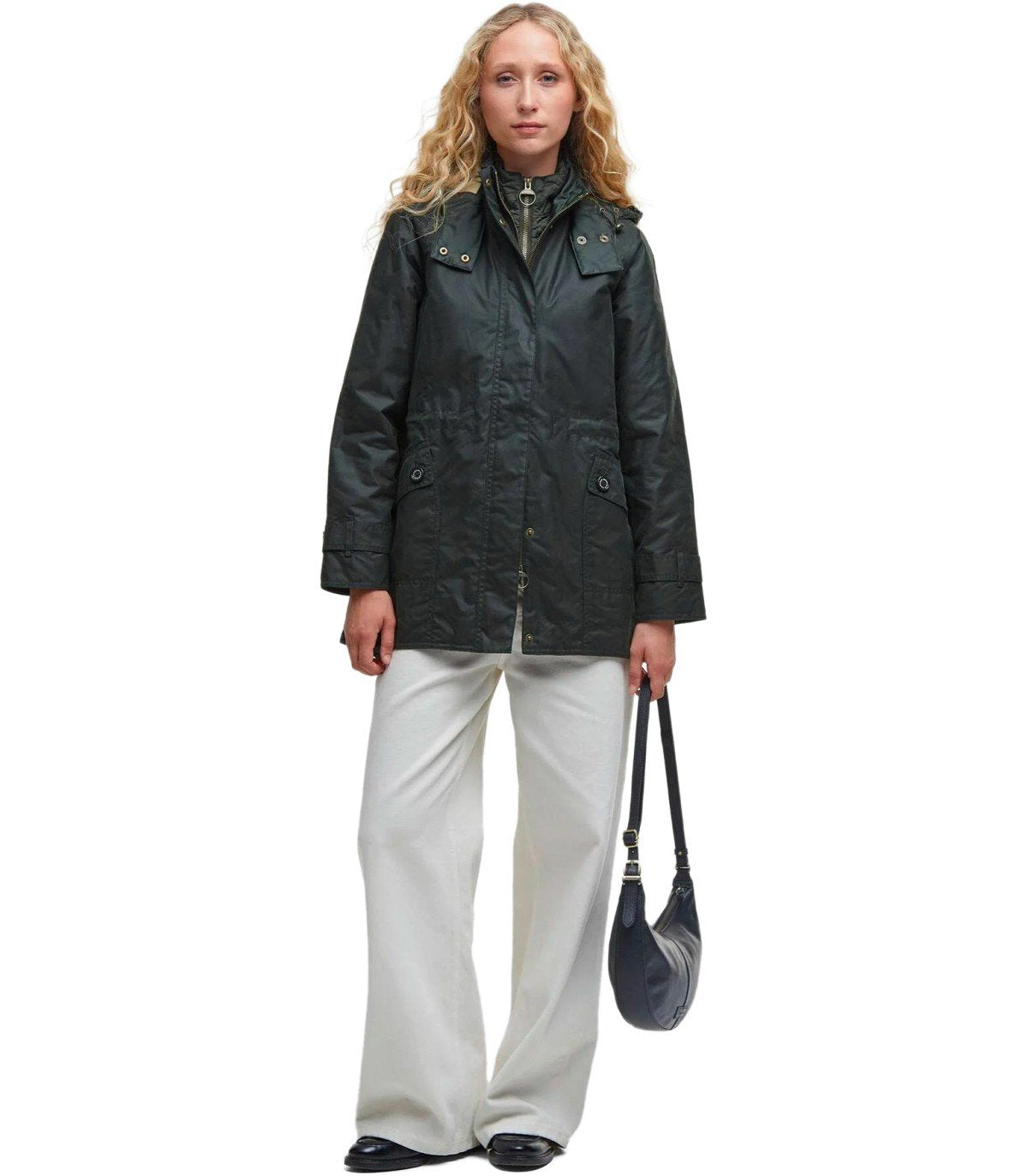 GIACCA CON CAPPUCCIO CANNICH WAX VERDE BARBOUR