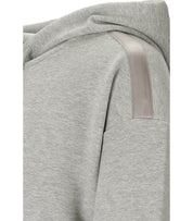 SWEAT-SHIRT À CAPUCHE ANGORA GRIS MM MAX MARA