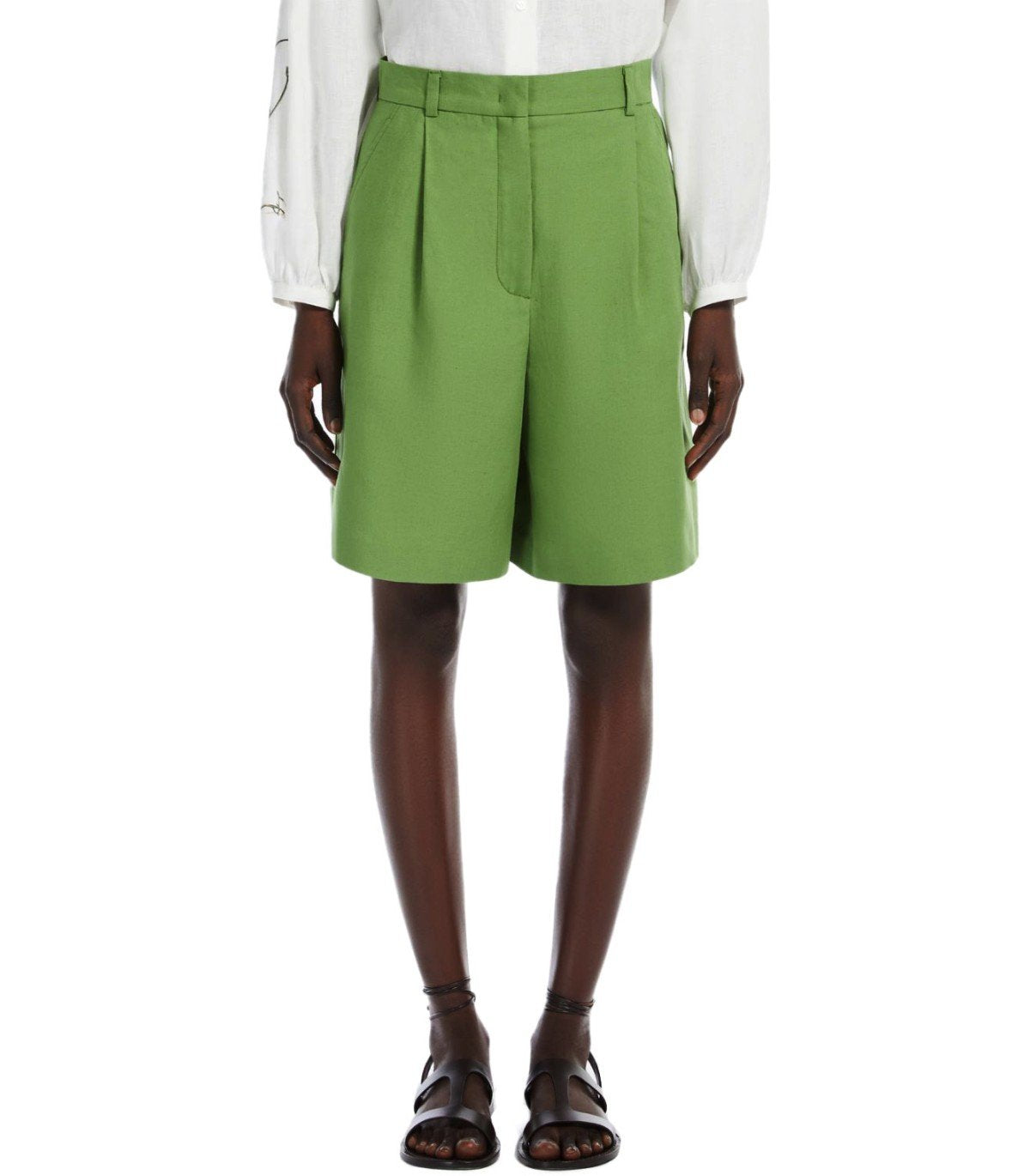 MAX MARA WEEKEND ECUBA GRÜNE BERMUDASHORTS