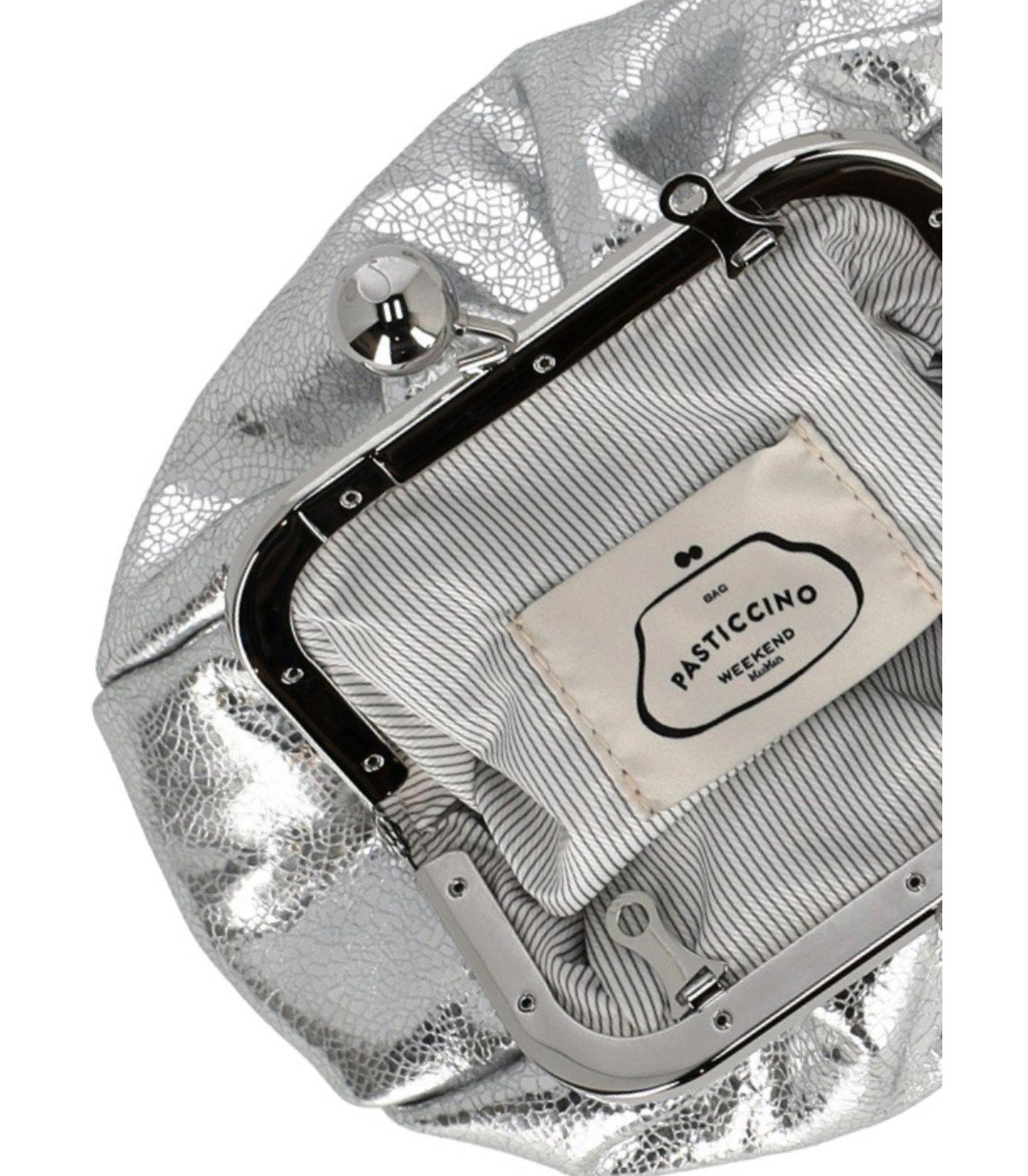 CLUTCH PASTICCINO BRUNO SMALL ARGENTO MAX MARA WEEKEND