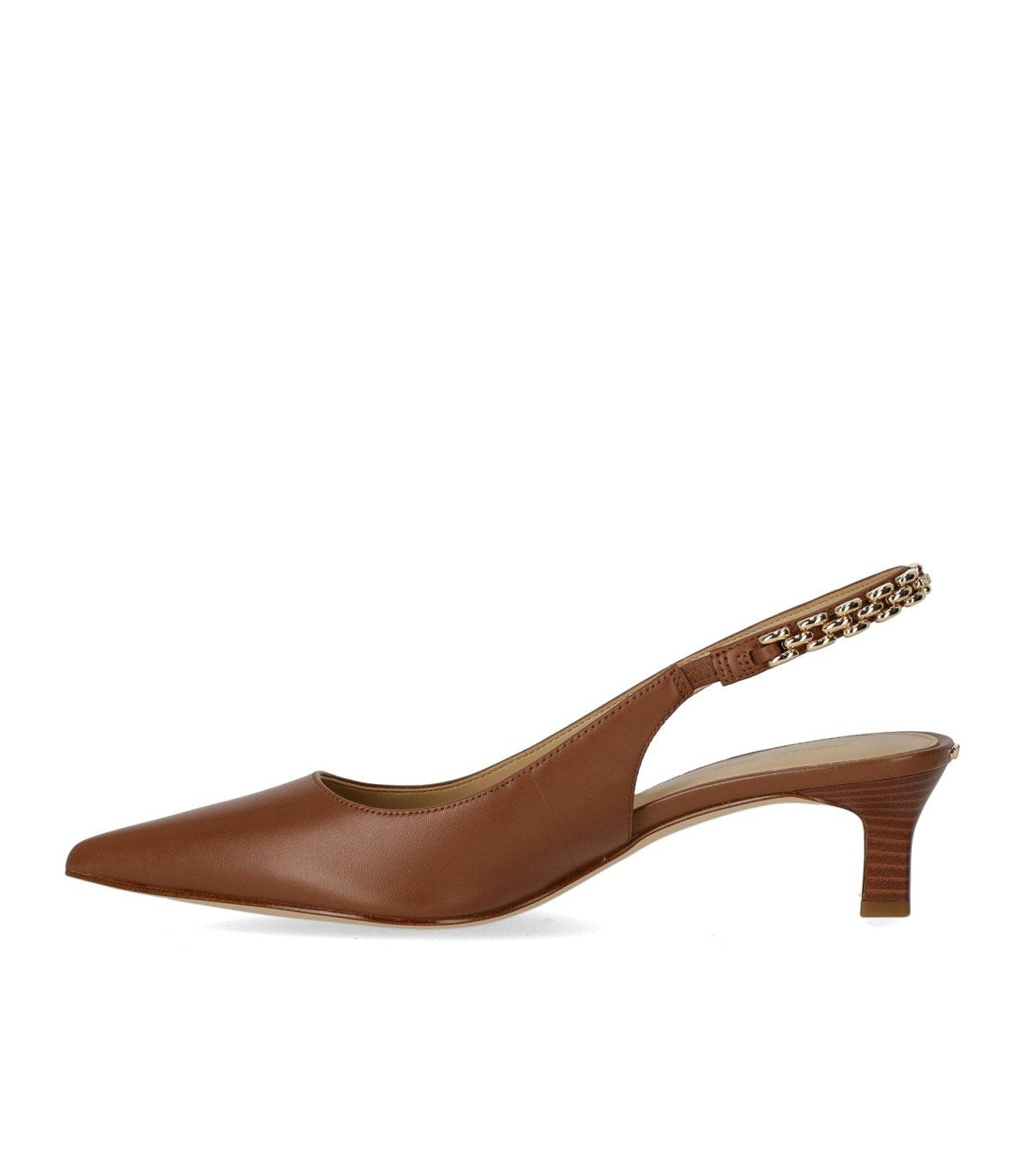 MICHAEL KORS MARCIA SLINGBACK LUGGAGE KITTEN PUMP