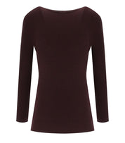 ELISABETTA FRANCHI MERLOT BUTTONED PULL