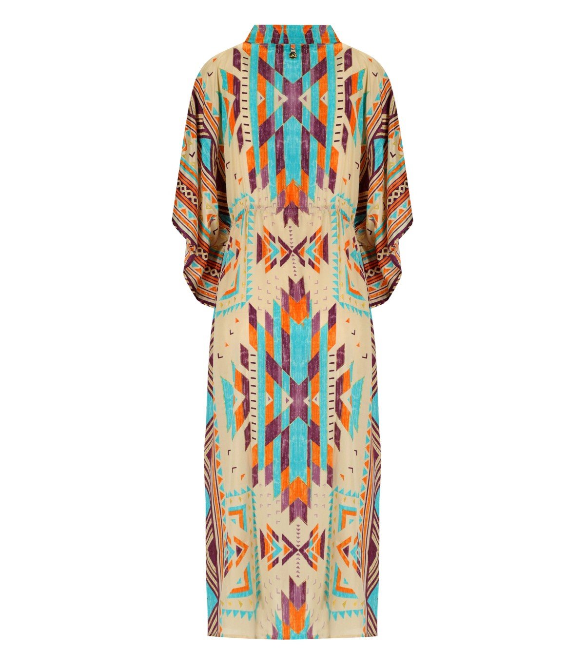 PAHIESA FORMENTERA VEELKLEURIGE KAFTAN JURK