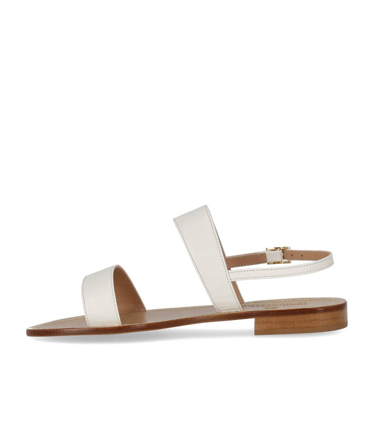 PAOLO FERRARA WHITE FLAT SANDAL