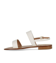 PAOLO FERRARA WHITE FLAT SANDAL
