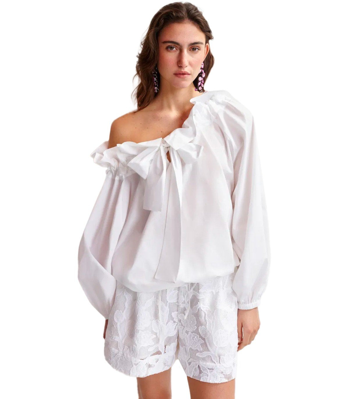 ESSENTIEL ANTWERP HAQUIRI WHITE BLOUSE