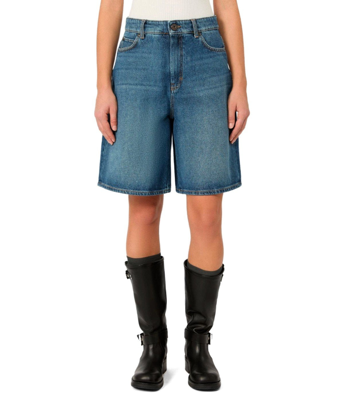 MAX MARA WEEKEND DONNOLA BLUE BERMUDA