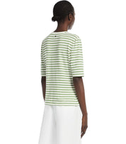 MAX MARA WEEKEND OPZIONE GREEN STRIPED T-SHIRT
