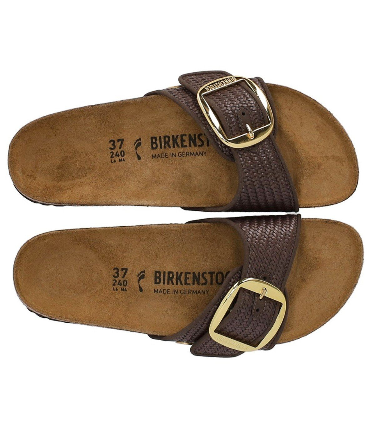 BIRKENSTOCK MADRID RAFFIA BIG BUCKLE CARAFE SANDAL