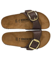 BIRKENSTOCK MADRID RAFFIA BIG BUCKLE CARAFE SANDAL