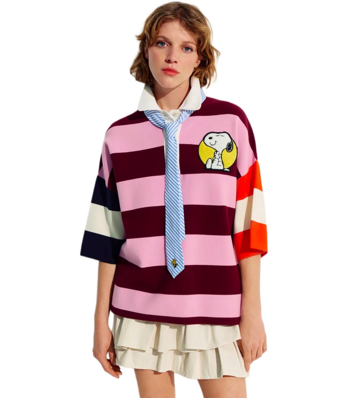 ESSENTIEL ANTWERP JICE MULTICOLORED POLOSHIRT