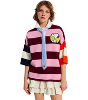 ESSENTIEL ANTWERP JICE MULTICOLORED POLOSHIRT