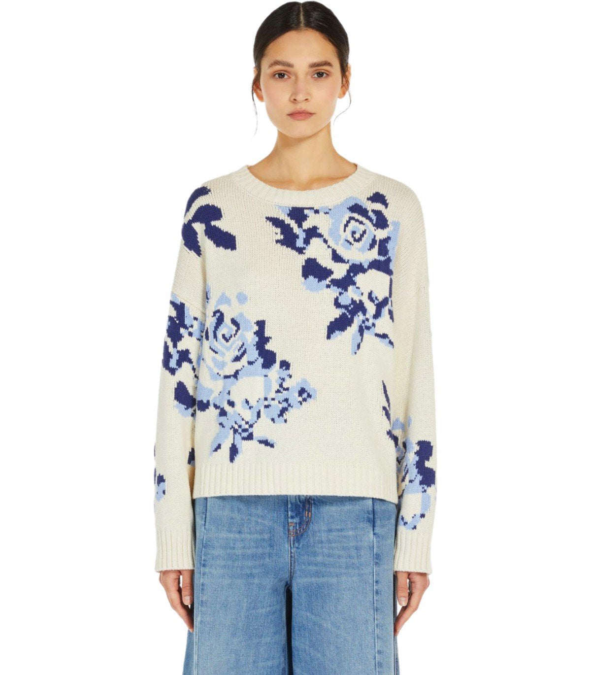 MAX MARA WEEKEND FABIAN ELFENBEIN RUNDHALSPULLOVER