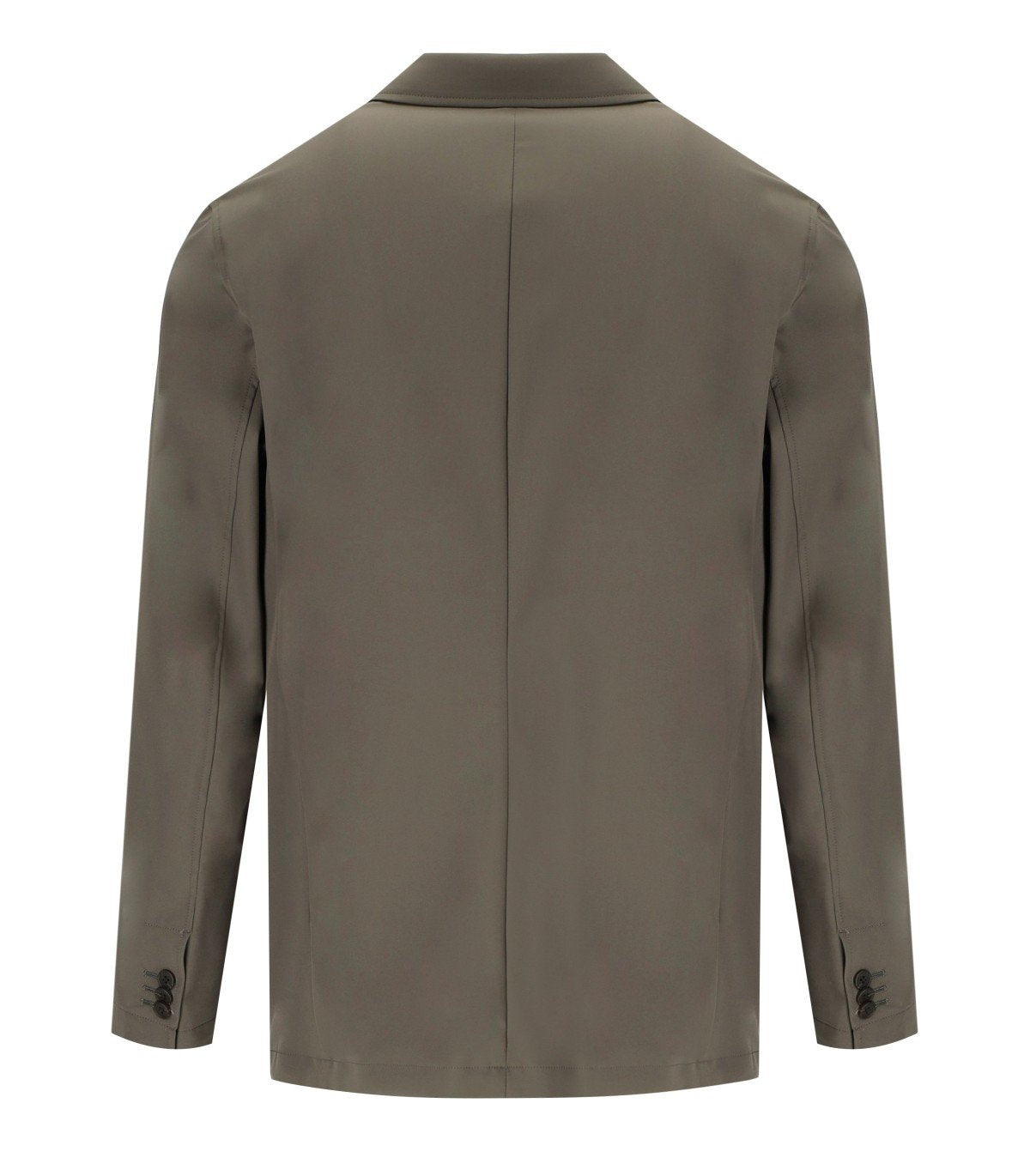 EMPORIO ARMANI TRAVEL ESSENTIAL BROWN SINGLE-BREASTED JACKET