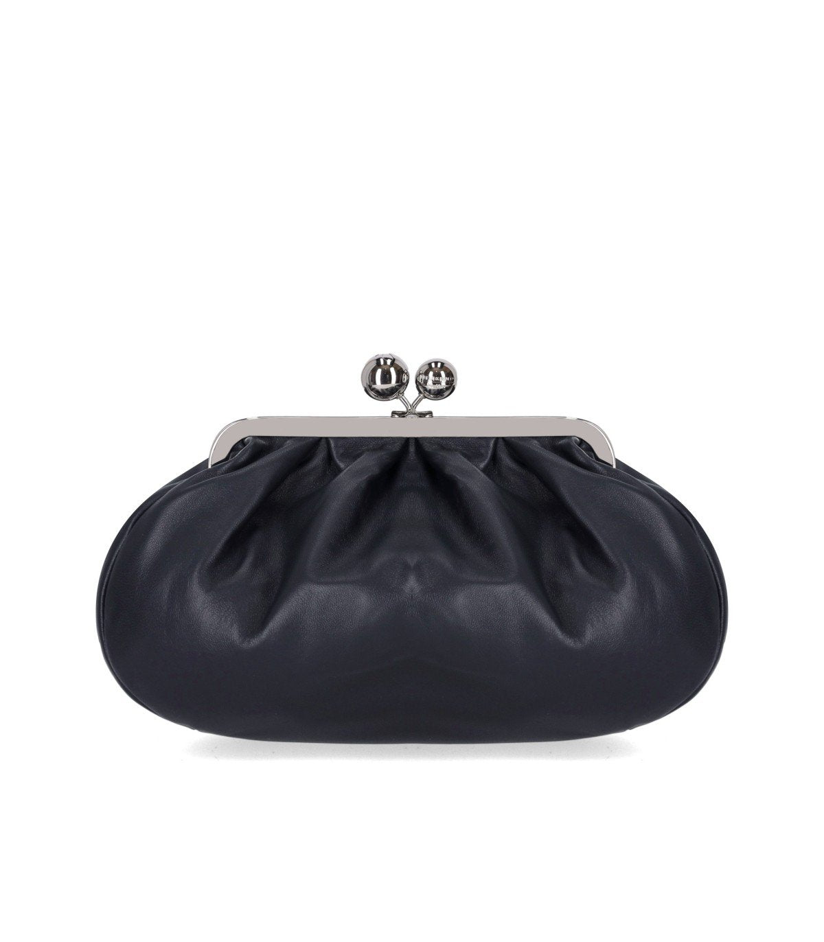 MAX MARA WEEKEND PASTICCINO CUBICO MEDIUM NAVY BLUE CLUTCH