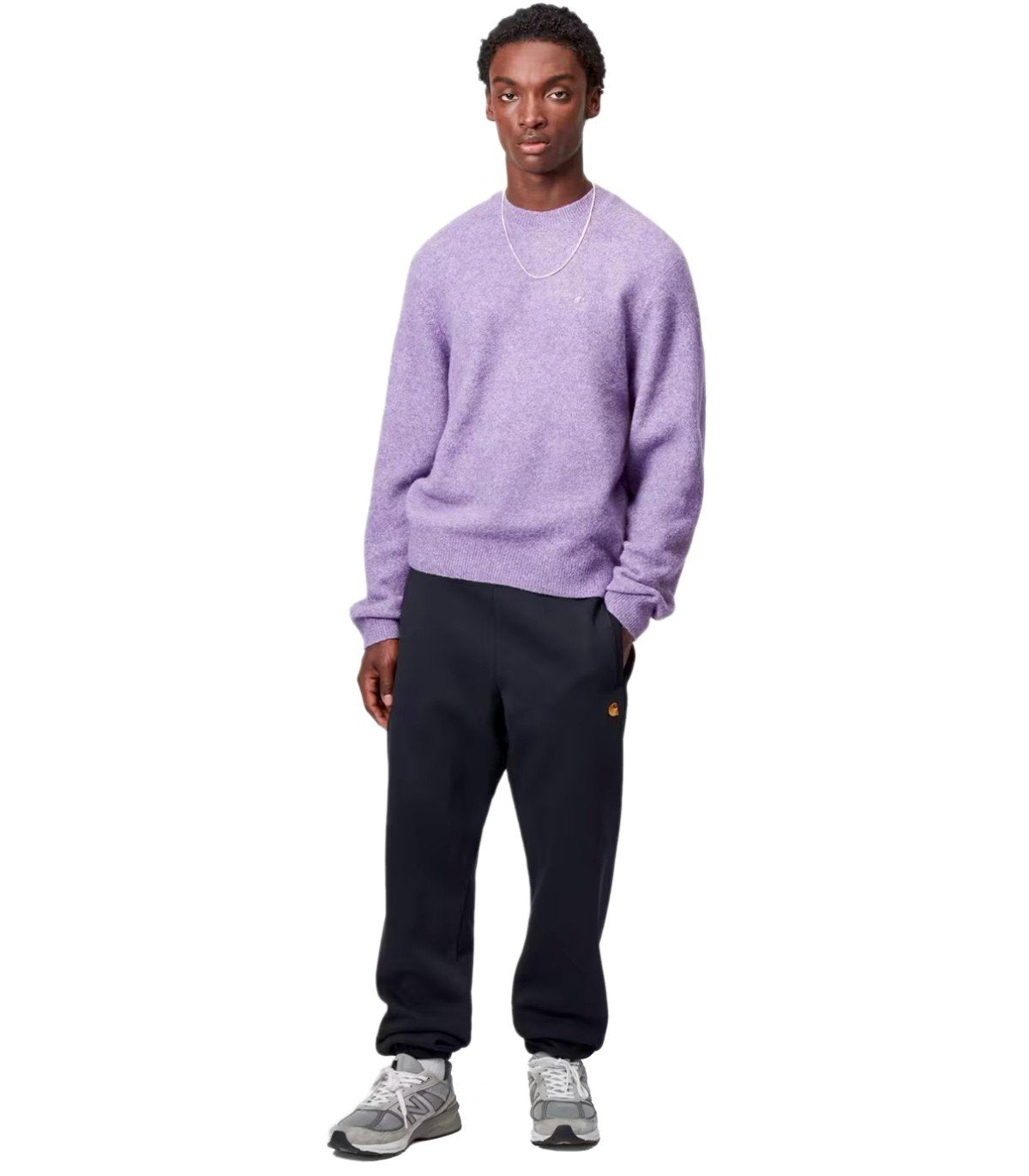 CARHARTT WIP CHASE NAVY BLUE SWEAT PANTS
