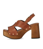 MISS OLIVIA EVA BROWN HEELED SANDAL