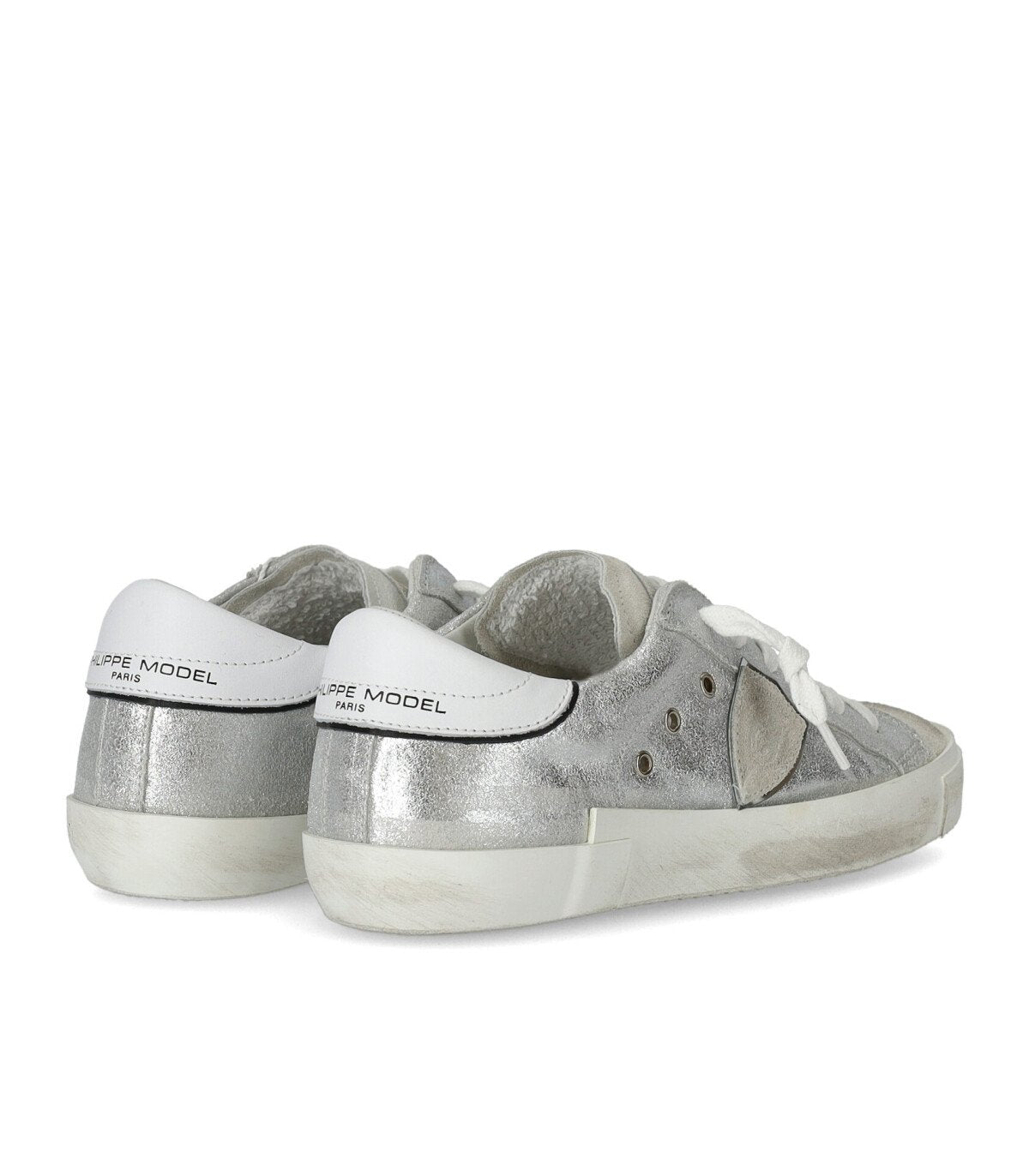 BASKETS PRSX LOW METAL ARGENT PHILIPPE MODEL