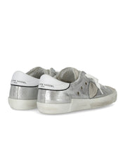 BASKETS PRSX LOW METAL ARGENT PHILIPPE MODEL
