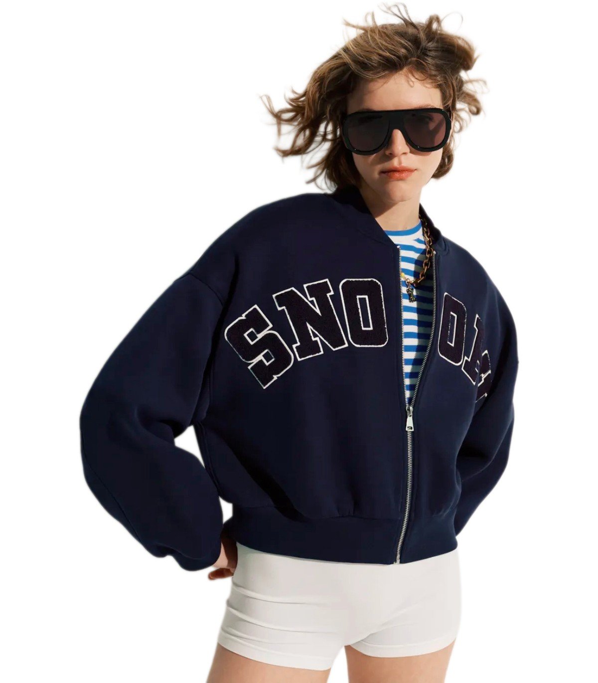 ESSENTIEL ANTWERP JILNIUS BLAUES SWEATSHIRT