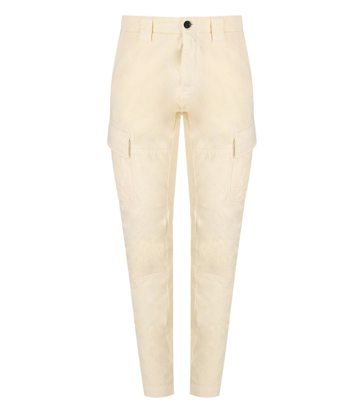 C.P. COMPANY STRETCH SATEEN PISTACHIO SHELL CARGO PANTS